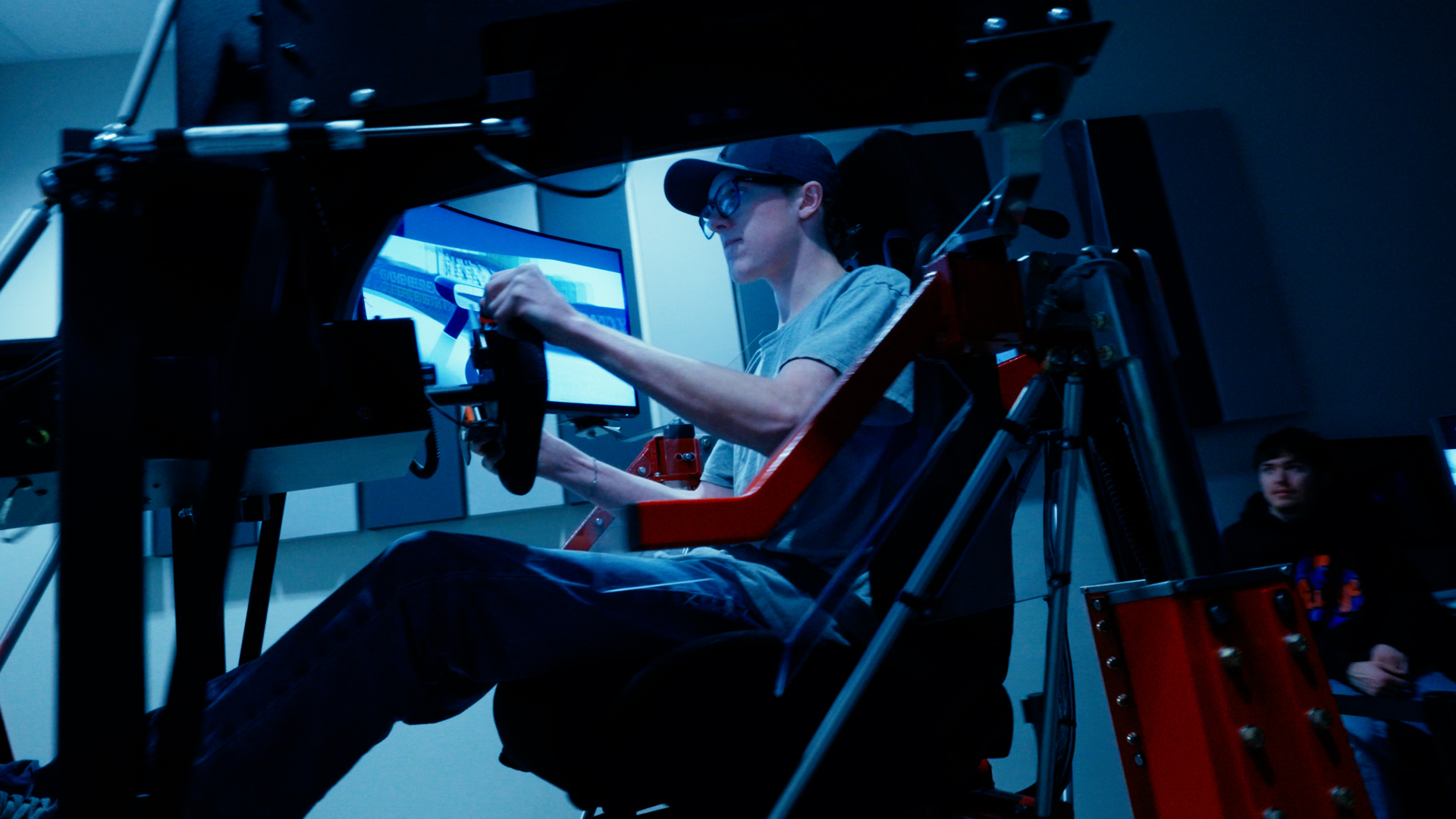 Racing simulator at Ace's Range